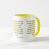 Habakkuk 2:3 KJV Bibelverse Zwei-Tone Tasse (VorderseiteRechts)
