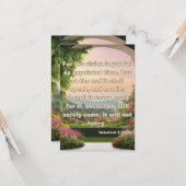 Habakkuk 2:3 KJV Bible Verse Pic Greeting Card Karte (Vorderseite/Rückseite Beispiel)