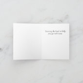 Habakkuk 2:3 Raindrop Get Well Card Ankündigung (Innenseite)