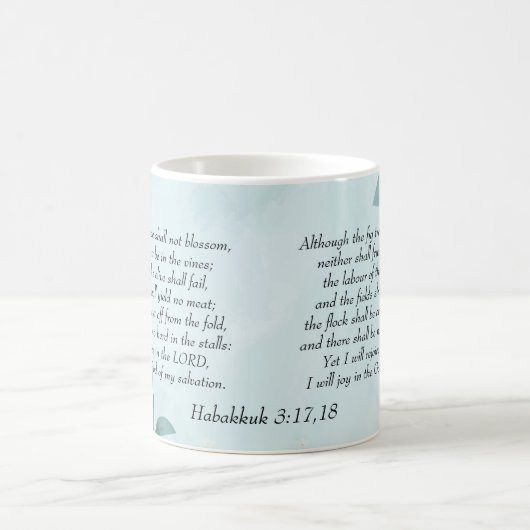 Habakkuk 3:17,18 kaffeetasse (Mittel)