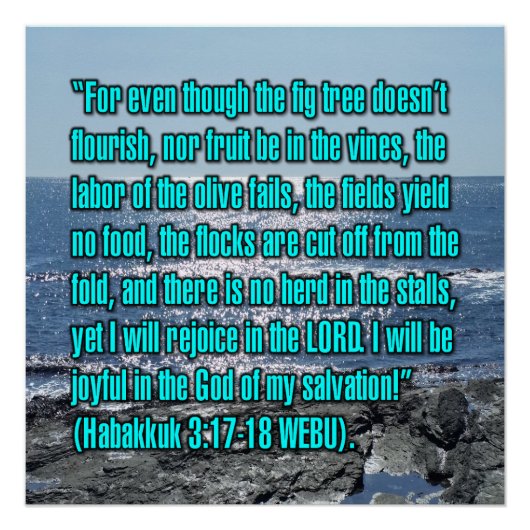 Habakkuk 3:17-18 WEBU Poster (Vorderseite)