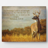 Habakkuk 3:18 Inspirational Fotoplatte (Vorderseite)