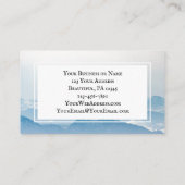 Habakkuk 3:19 Bibel Verse Deer and Mountains Visitenkarte (Rückseite)