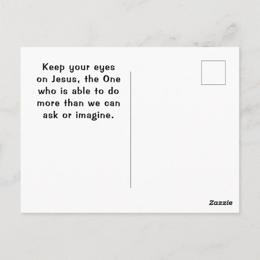 Habakkuk 3:19 Bibel Verse Deer on a Mountain Postkarte (Rückseite)