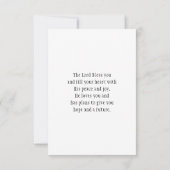 Habakkuk 3:19 Bibelverse Hirschgebirge Flachkarte (Rückseite)