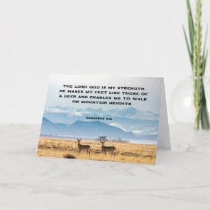 Habakkuk 3:19 Der Herr, Gott, ist meine STRENGTH-B Karte
