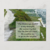 Habakkuk 3 19 Scripture Memory Card Postkarte (Vorderseite)