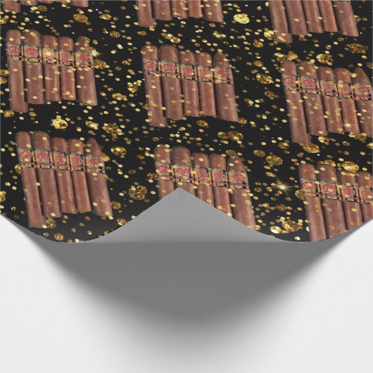 Habana Cigar Luxury Vip Cuban Gold Geschenkpapier (Ecke)