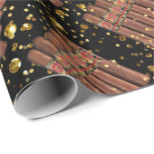 Habana Cigar Luxury Vip Cuban Gold Geschenkpapier (Rolleneckpunkt)
