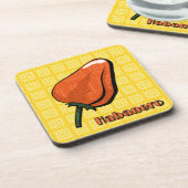 Habanero Chili Pepper Plastic Untersetzer (Linke Seite)