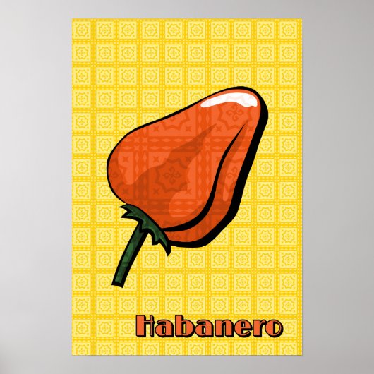 Habanero Chili Pepper Poster (Vorne)