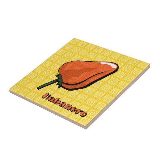Habanero Chili Pepper Tile Fliese (Seite)