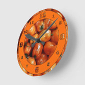 Habanero Chilies Numbered Runde Wanduhr (Winkel)