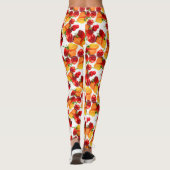 Habanero Chilies Red Paprikaschoten Orange Warme F Leggings (Rückseite)