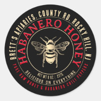 Habanero Honey Hot Raw Honey mit Goldbiene