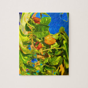 Habanero-Paprikaschoten auf Trippy Foto der Puzzle