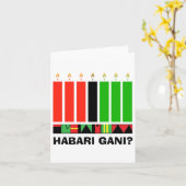 Habari Gani Greeting Card von A. McDaniel Karte (Gelbe Blume)