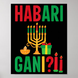 Habari Gani Kwanzaa African American Harvest Festi Poster