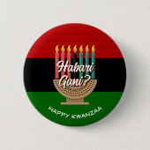 HABARI GANI Kwanzaa Button (Vorderseite)
