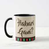 Habari Gani - Kwanzaa-Einzelteile | Tasse (Links)