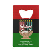 HABARI GANI Kwanzaa Geldbeutel Flaschenöffner (Vorderseite)