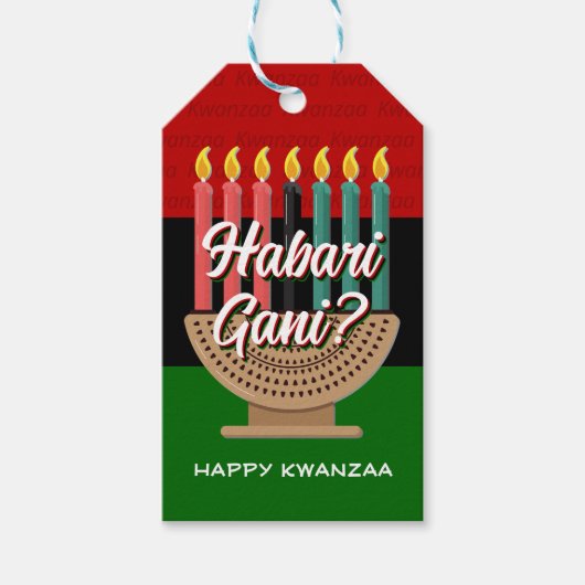 HABARI GANI Kwanzaa Geschenkanhänger (Vorderseite)