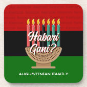 HABARI GANI Kwanzaa Getränkeuntersetzer (Vorderseite)
