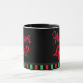 Habari Gani Red Black Green Words Kwanzaa Tasse (Zentrum)