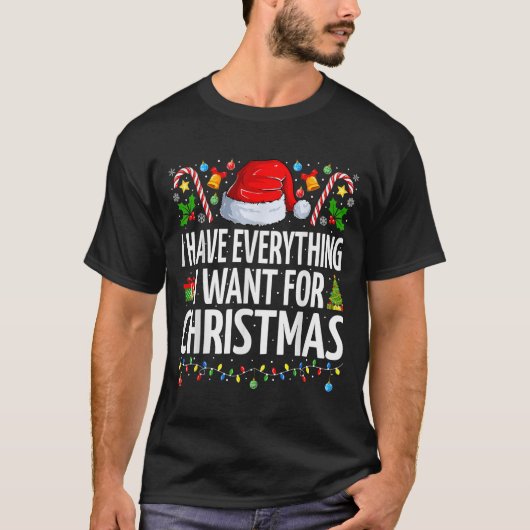 Habe alles, was ich zu Weihnachten Pajama Gewollt  T-Shirt (Vorderseite)
