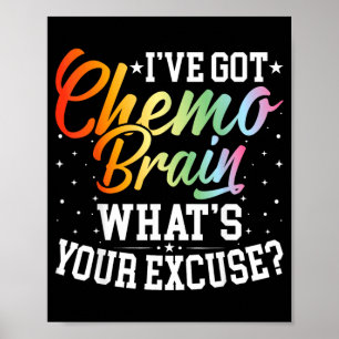 Habe Chemo-Gehirn Inspirierendes Gehirn Krebs Poster