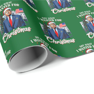 Habe das bekommen, was ich zu Weihnachten für Trum Geschenkpapier