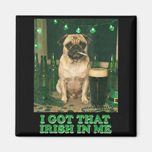 Habe das Irische in der Pug-Party lustiger St. Pat Magnet