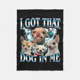 Habe diesen Hund drin Lustiger Hund Chihuahua Lieb Fleecedecke