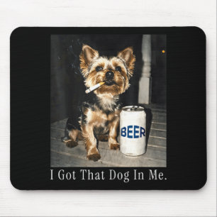Habe diesen Hund in Funny Yorkie, der Zigarette ra Mousepad