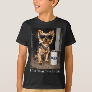 Habe diesen Hund in lustigem Yorkie, der Zigarette T-Shirt