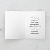 Habe ein bootisches Halloween. Individuelle Name H Karte (Innenseite)