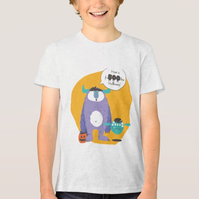 "Habe ein faboolous Halloween!" T-Hemd Tri-Blend Shirt (Vorderseite)
