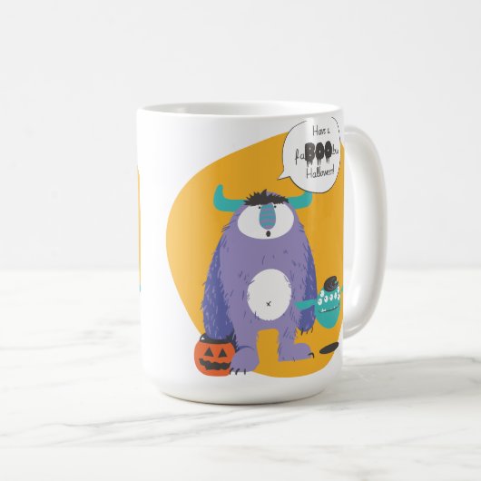 "Habe ein faboolous Halloween!" Tasse (VorderseiteRechts)