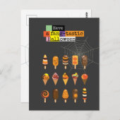 "Habe ein fang-tastisches" Halloween-Eiskremsereig Postkarte (Vorne/Hinten)