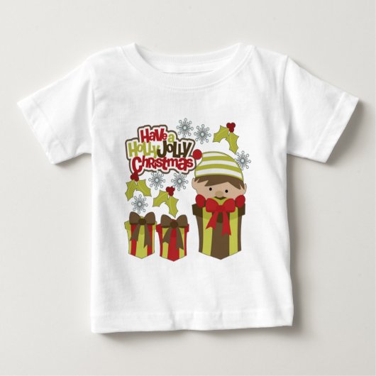 Habe ein Holly Jolly Weihnachten Baby T-shirt (Vorderseite)