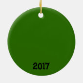 Habe ein Holly Jolly Weihnachten Keramikornament (Hinten)