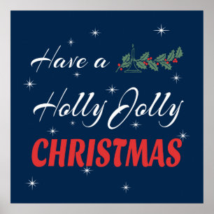Habe ein Holly Jolly Weihnachten Poster