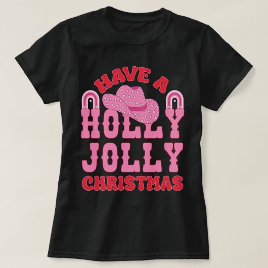 Habe ein Holly Jolly Weihnachten T-Shirt (Design vorne)