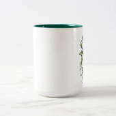 Habe ein Holly Jolly Weihnachten Zweifarbige Tasse (Mittel)