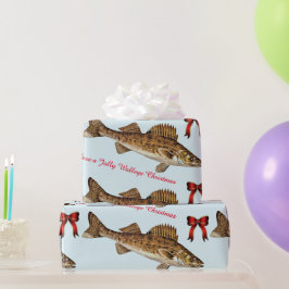 "Habe ein Jolly Walleye Weihnachten!" Geschenkpapier