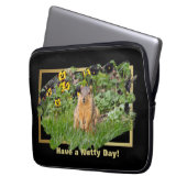 Habe ein Nylonchhörnchen Laptopschutzhülle (Vorderseite Links)