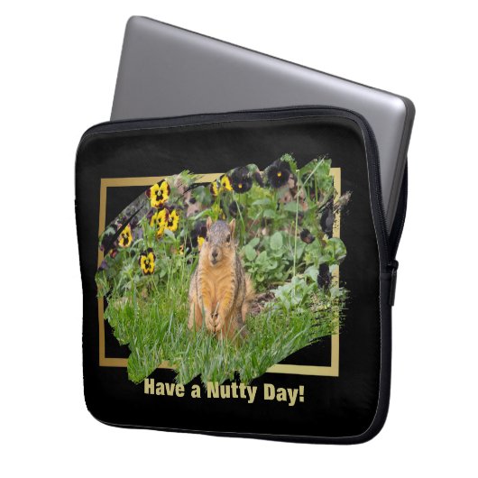 Habe ein Nylonchhörnchen Laptopschutzhülle (Vorderseite Links)