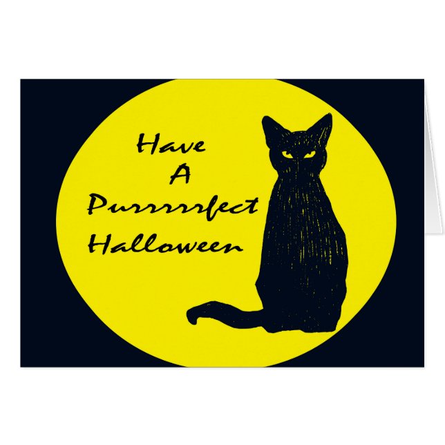 Habe ein PURRfect Halloween! (Vorderseite (Horizontal))