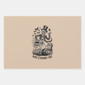 Habe ein tolles Halloween-Skelett Geschenkpapier Set (Vorderseite)