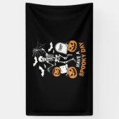 Habe ein unheilvolles Halloween-Hexengeschenk-Skel Banner (Vertikal)